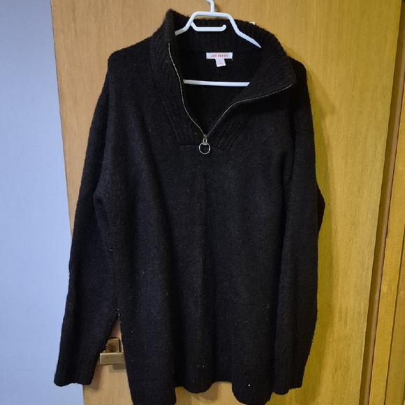 Joe Fresh Sweaters - Black Half-Zip Sweater